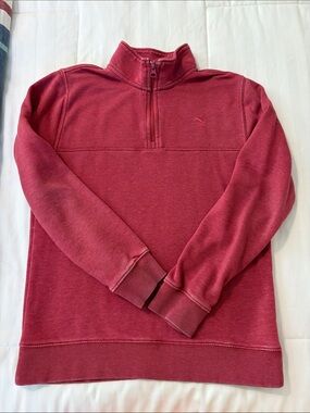 Ocean and Coast Boys  Half-Zip Pullove - Red
